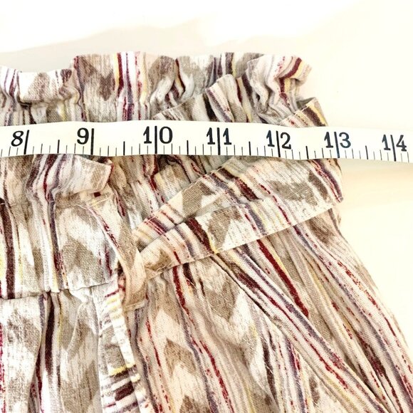 American Original Rewash Linen Blend Wide Leg Belted Pants Women’s Size Small - Picture 8 of 11